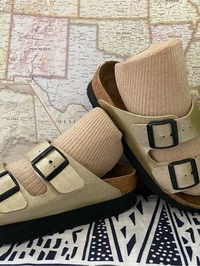 Pre-owned Papillio Arizona Platform Sandal in Beige 38/7 Women’s